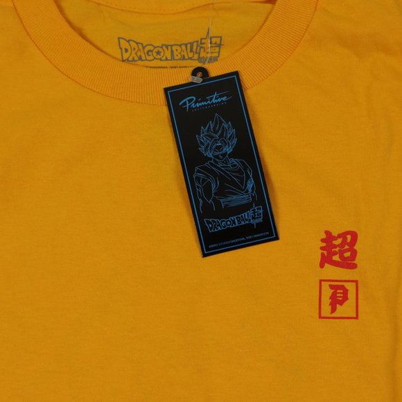 Primitive skateboard t-shirt gold color / long sleeve / dragonball graphic tee - Picture 5 of 5